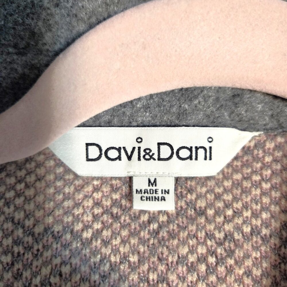 Davi & Dani Womens Gray Oversized Coat Size M - Picture 6 of 7